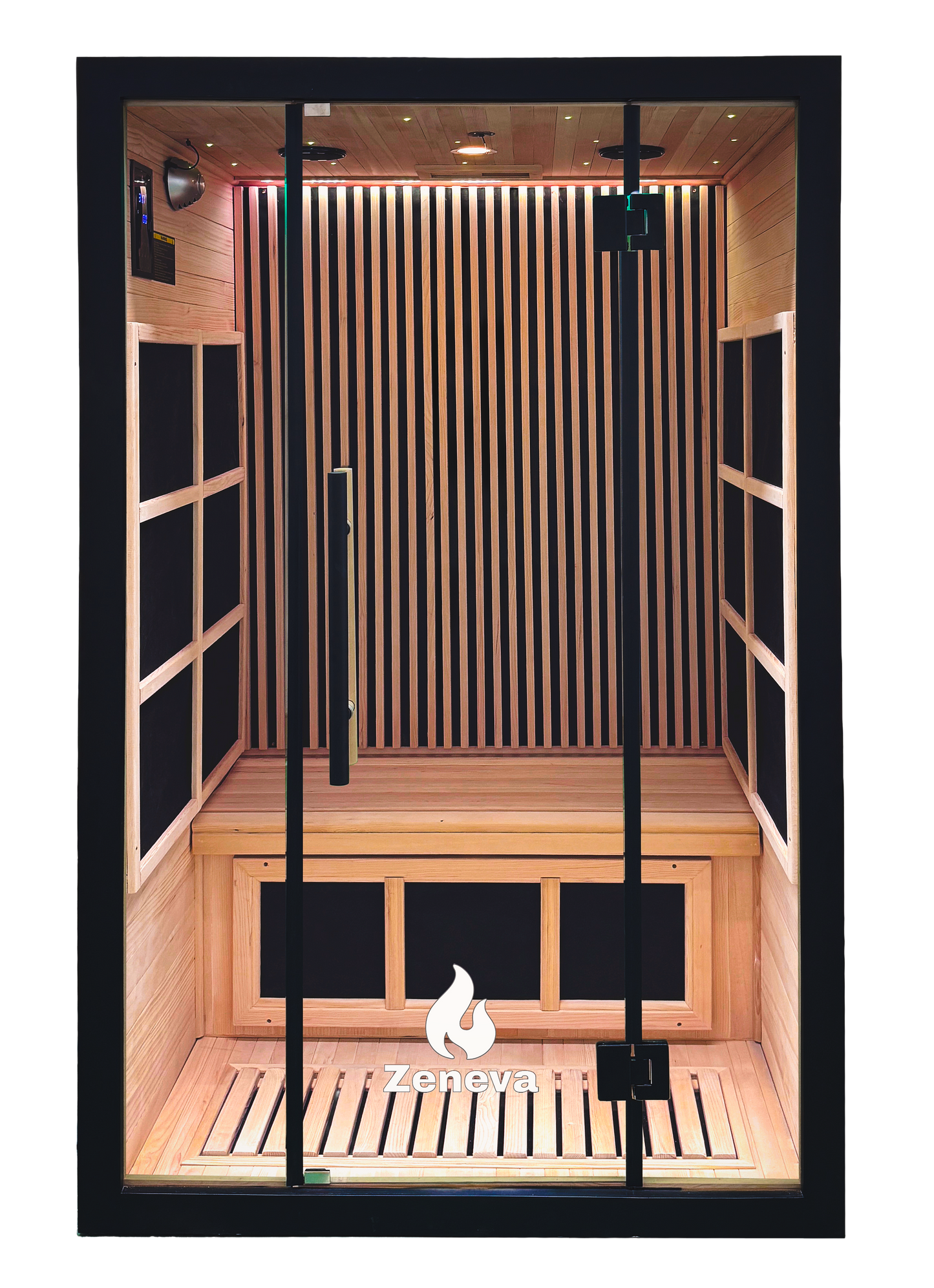 Zeneva Obsidian 2-Person Far Infrared Sauna – Premium Black Edition