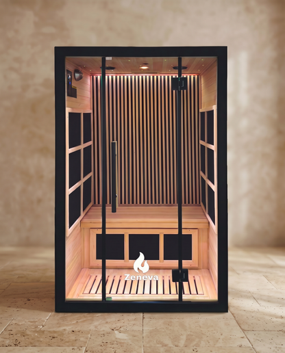 Zeneva 2-Person Far-Infrared Sauna | Premium Black Edition
