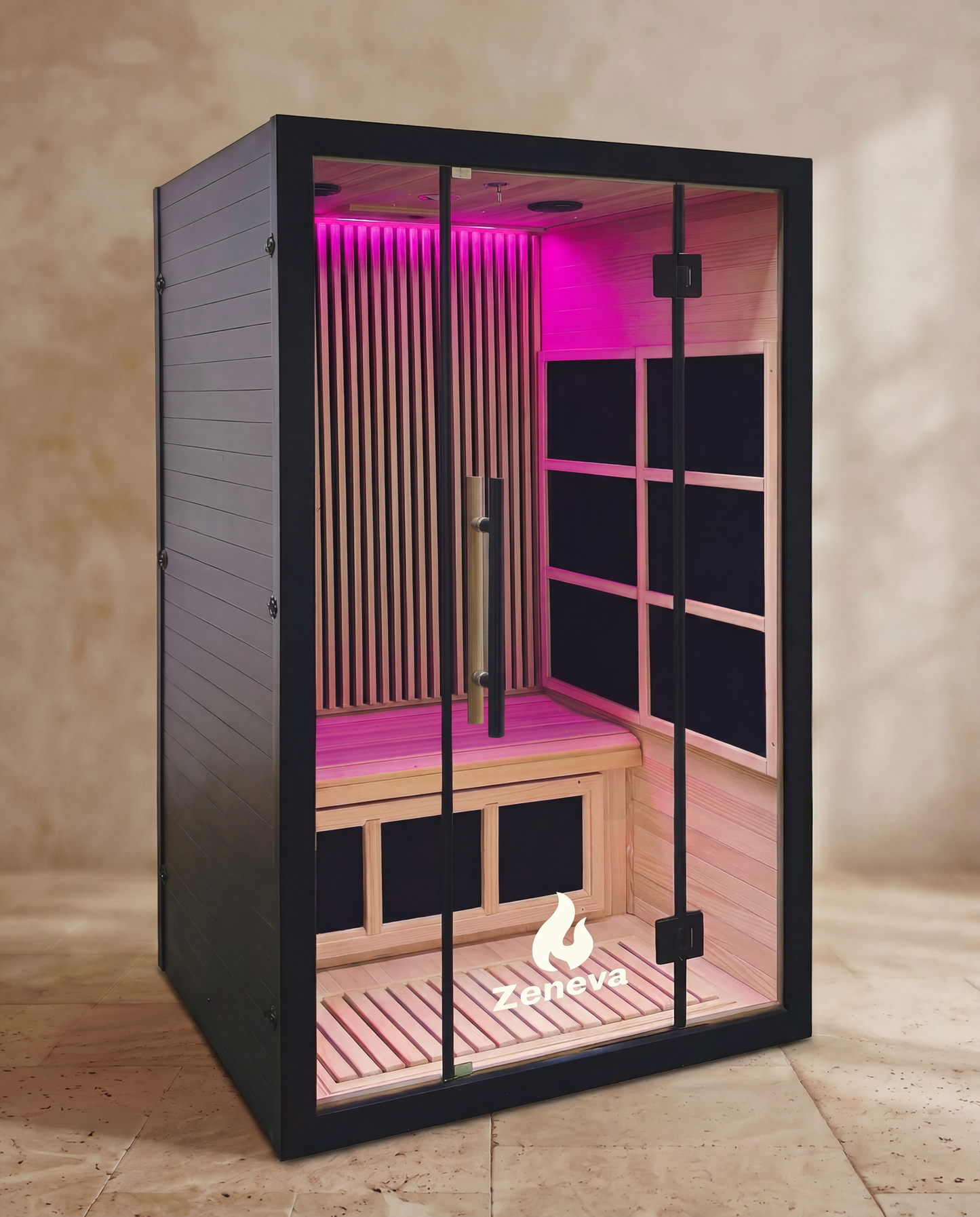 Zeneva 2-Person Far-Infrared Sauna | Premium Black Edition
